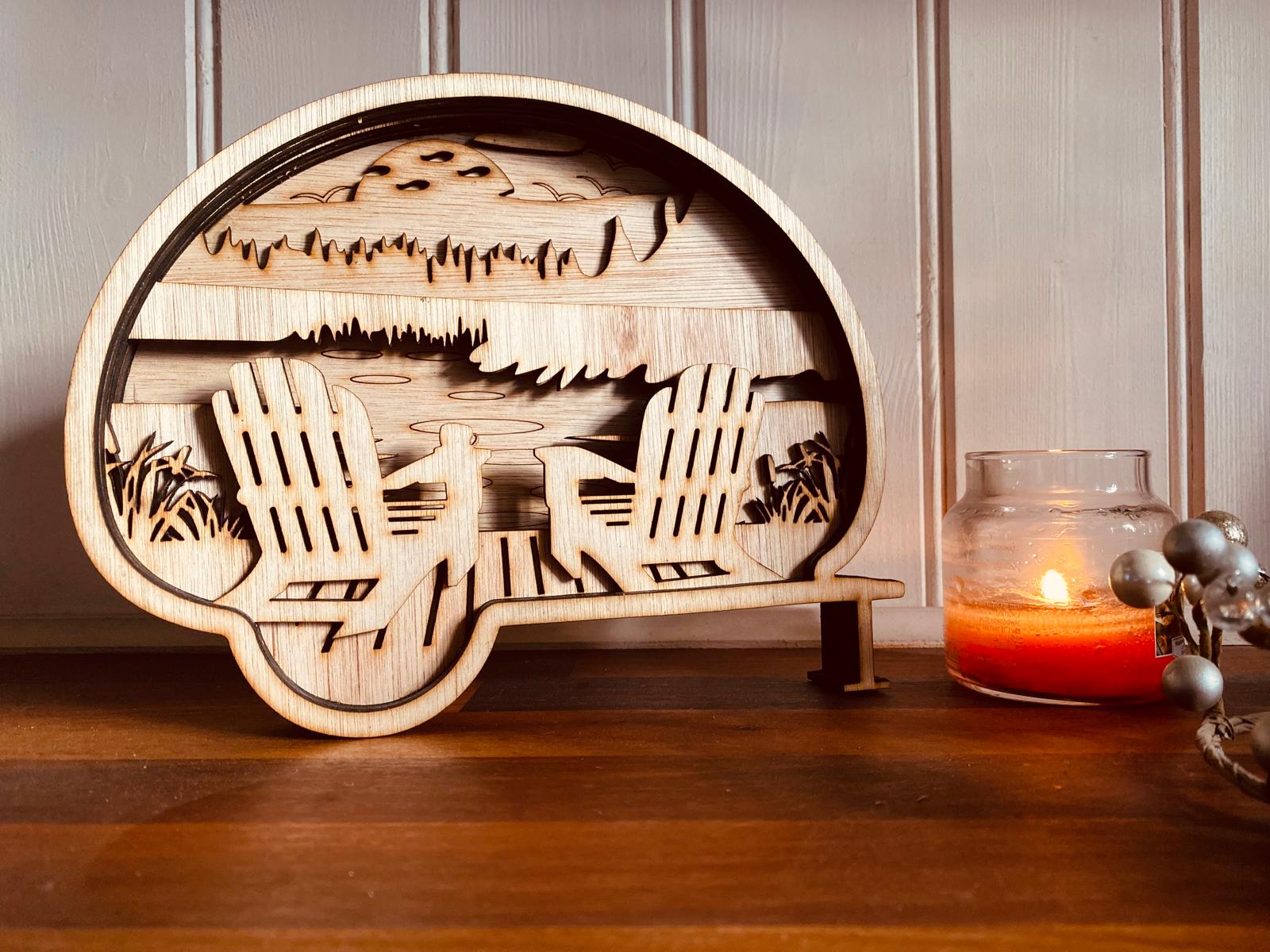 Layered Wooden Ornaments - Festive personalised décor for holiday homes and gifting thumbnail 11